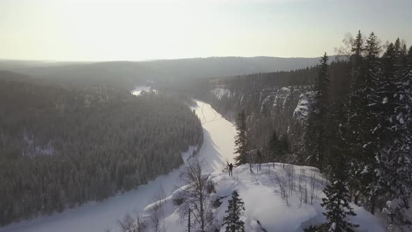 Aerial view of Kalanykh-Kaya mountain in Crimea, Russia. alt