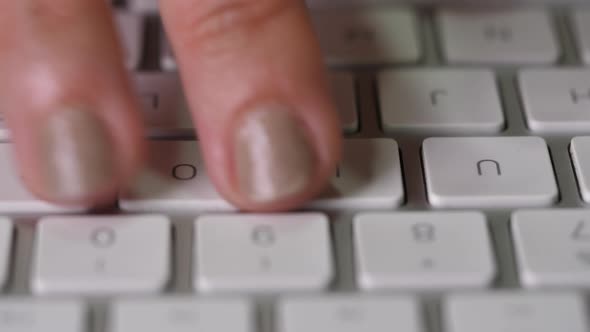 Typing on Keyboard