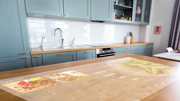 Smart Home Kitchen with Virtual Displays alt
