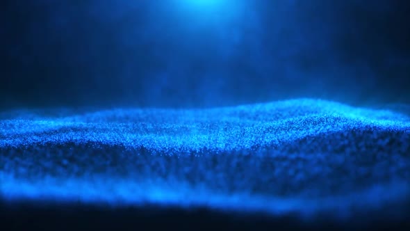 Particles Blue Waves