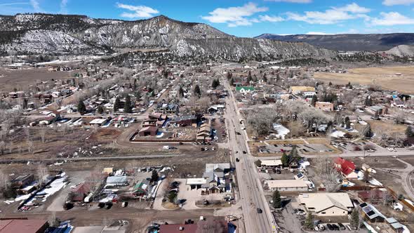 High Above City Of Ridgway Colorado Panorama View alt