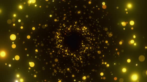 Glittering Particles With Bokeh