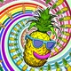  Funny pineapple with sunglasses - VideoHive Item for Sale