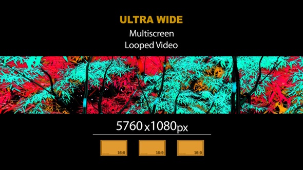 UltraWide HD Abstract Tree Rotating 01
