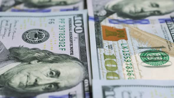 USD Dollar banknotes, paper money, exchange rate currency. Cash banknotes. The concept of finance alt