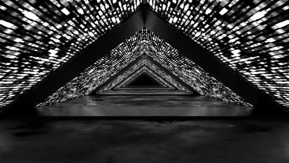 White Lights In The Black Triangular Tunnel