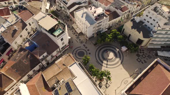 Ponta da Piedade Lighthouse, cliff formations along coastline of Lagos, Algarve, Portugal. alt