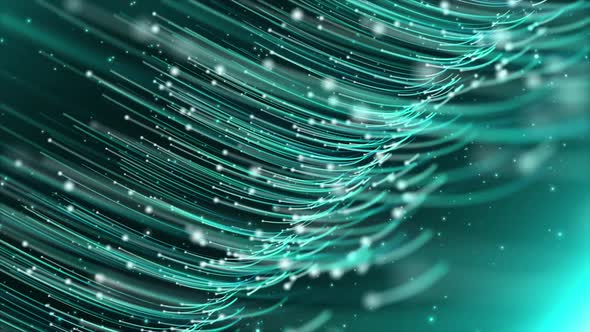 Cyan Fiberoptics 4K Moving Background - Free Motion Graphics Background Video alt