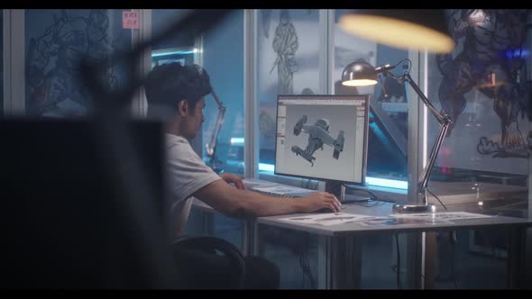 Designer 3D Modeling Aircraft for Video Game alt