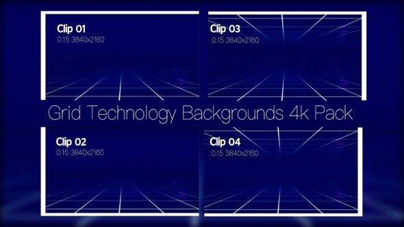Grid Technology Backgrounds Pack alt