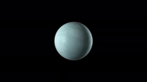 Planet Uranus in space with stars background. Vd 1201