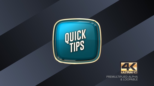 Quick Tips Rotating Sign 4K alt