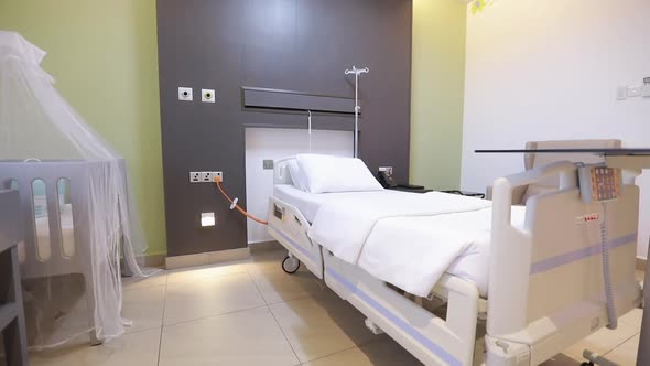 Arcing Around Hospital Maternity Bed alt