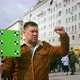 Riot Activist Holds Green Chroma Key Banner - VideoHive Item for Sale