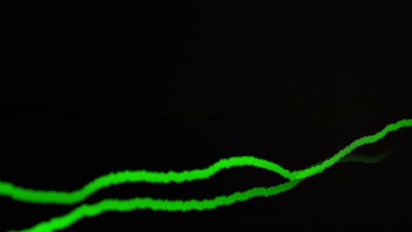 Big Green Digital Audio Reaction Diagram Background alt