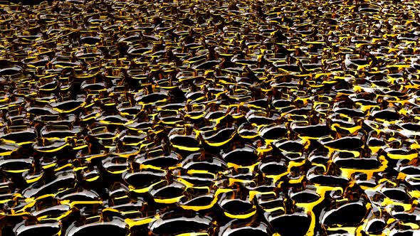 Twitching Oil Mesh Bee Honey Nature Background Able to Loop Seamless alt