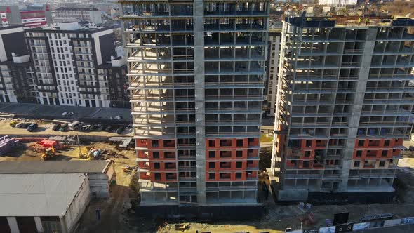Aerial View of Construction Site