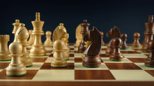 Chess Game In Progress Moving Shot alt