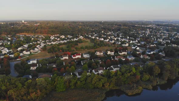 View of the Residential Private Houses Rooftop with in a Town a Town Area on the River on Bench alt