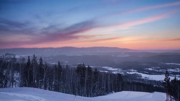 winter sunrise time lapse alt