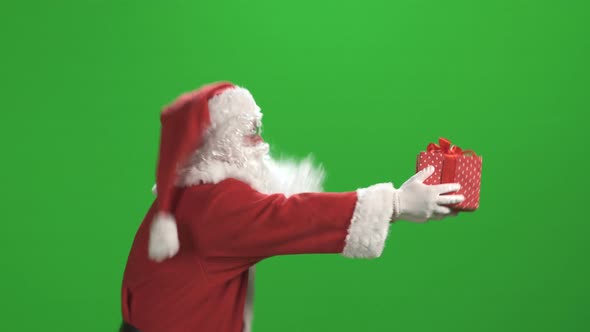 Santa Claus Against Green Screen alt