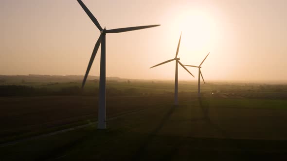 Wind Farm at Sunrise