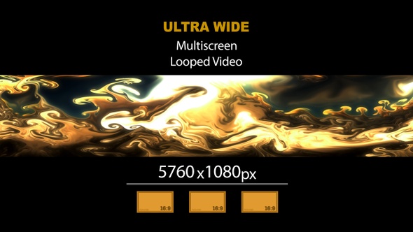 Ultra Wide HD Fluid Abstract 01