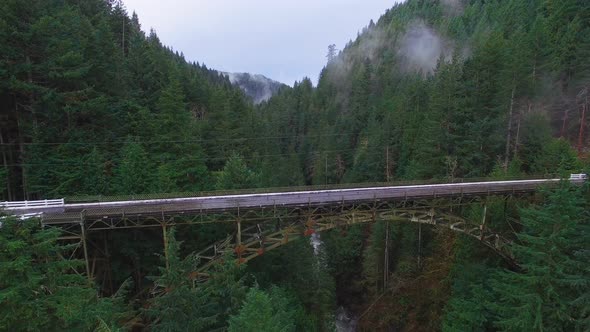 Aerial Shot Mountain Forests