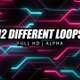 Neon Line Flicker Vj Loop Background - VideoHive Item for Sale