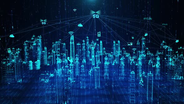 5g Mobile Communication Internet Internet Of Things Information Holographic Smart City alt
