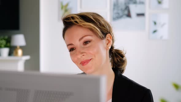 Young man studying online of working from home in internet.