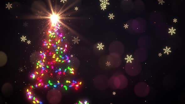 Colorful Christmas Tree Lights