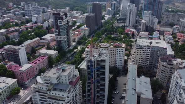 Building Process, Making Construction Aerial View alt