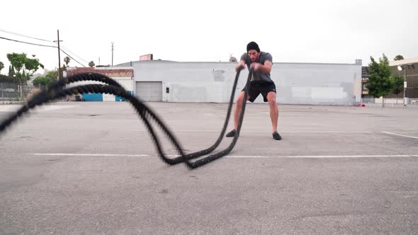 Athletic Male Workout Crossfit Slow-Motion alt