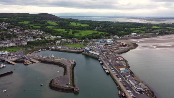 Aerial View of Howth Harbour and Village, Ireland