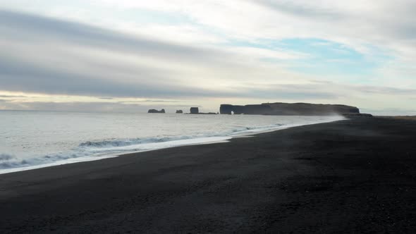 Black Sand Beach And Coastline alt