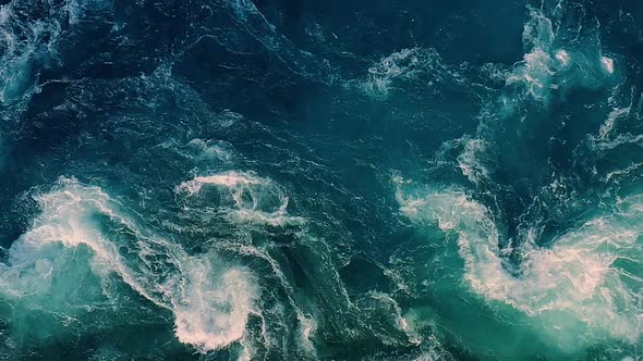 Waves of Water of the River and the Sea Meet Each Other alt