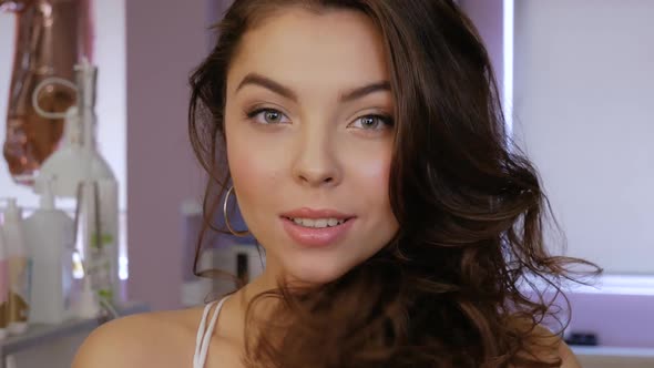 Portrait of a Girl with Makeup alt