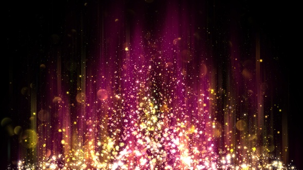 Abstract Pink and Gold  Background with Glitter Particles 