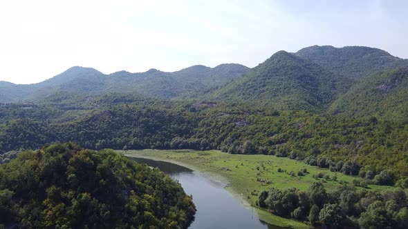 Aerial View of Mountain Nature Reserve