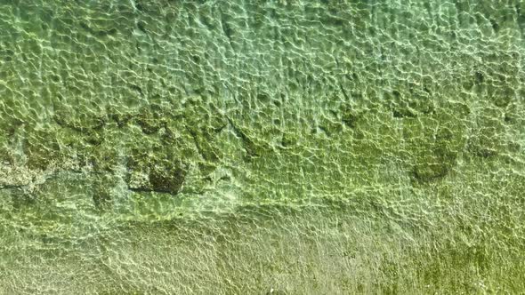 Azure texture of the sea aerial view 4 K alt