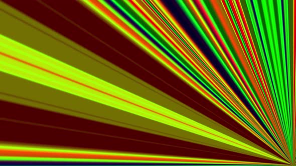 Red and green linear line hyper zoom effect from bottom corner alt