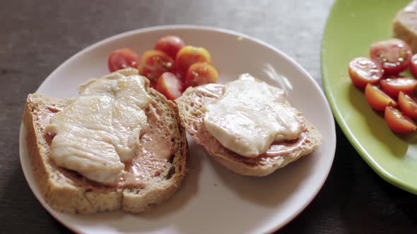 Homemade cooking in casual kitchen alt