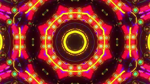 VJ Abstract Kaleidoscope Light Pattern 8