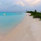 Drone Flyuing Along Maldive Paradise Tropical Island - VideoHive Item for Sale