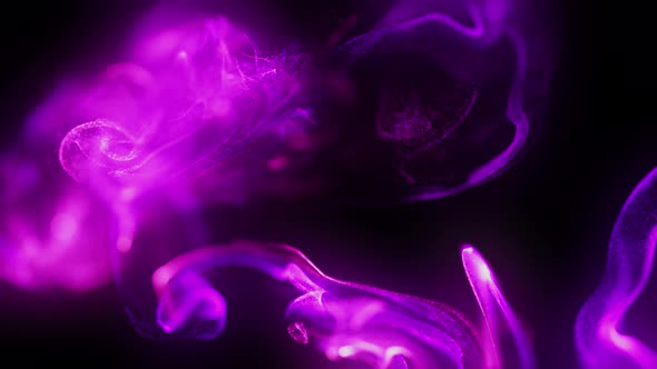 Loop Purple Flow Motion Fluid Particles 4k