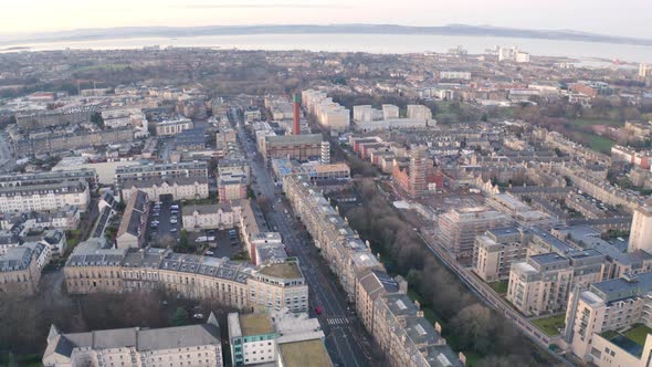 City Aerial View of Edinburgh