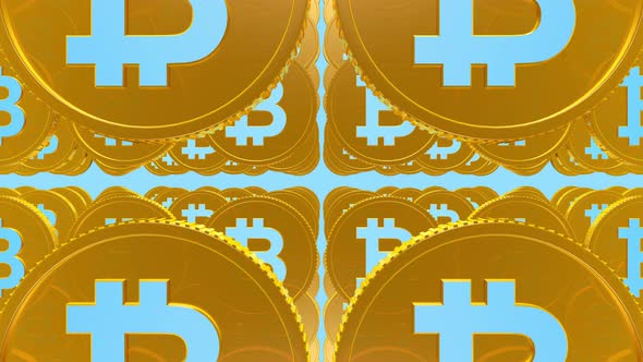 4k Bitcoin Coin Rows