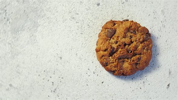 Top View of Cookie Rotate Copy Space