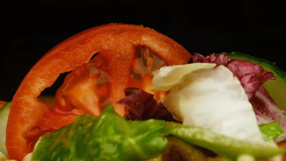 Appetizing Sandwich. Close-up. alt